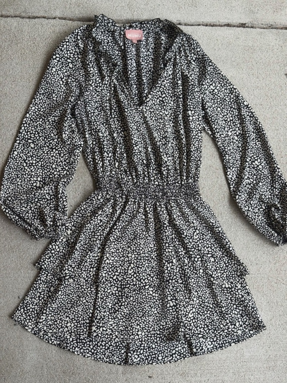Show Me Your MuMu Tatum Black and White Mini Dress